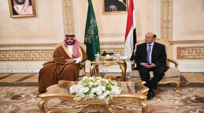 
الرئيس هادي يستقبل نائب وزير الدفاع في المملكة العربية السعودية الشقيقة