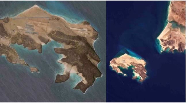 
                     صور بالأقمار الصناعية تكشف قيام الإمارات بإنشاء قاعدة عسكرية في جزيرة ميون اليمنية