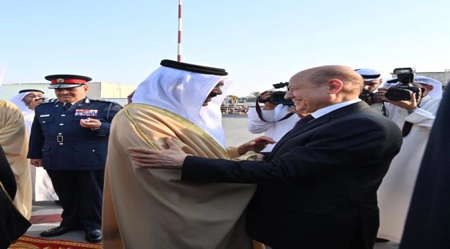 
                     عاجل : رئيس مجلس القيادة يصل البحرين في ثاني محطات جولته الخارجية  